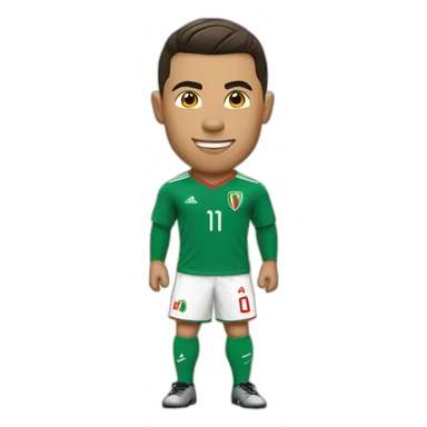 Ronaldo avec le maillot de l'algérie sticker