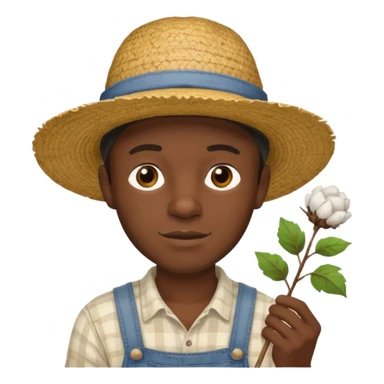 Black guy picking cotton sticker
