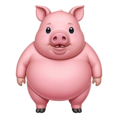Fat pig with no dad sticker