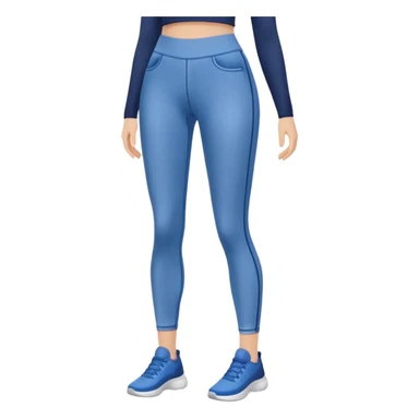 Blue leggings  sticker