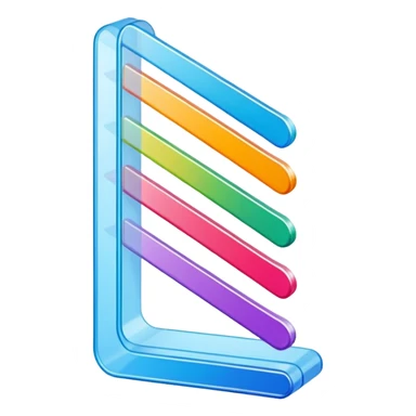 overlapping index dividers in a tier sticker