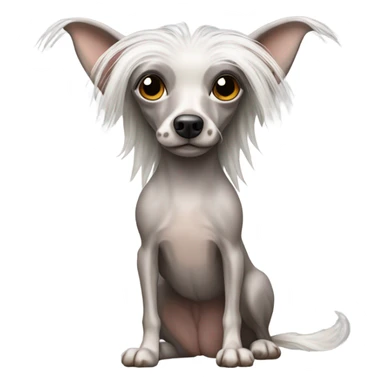 Chinese crested dog sticker