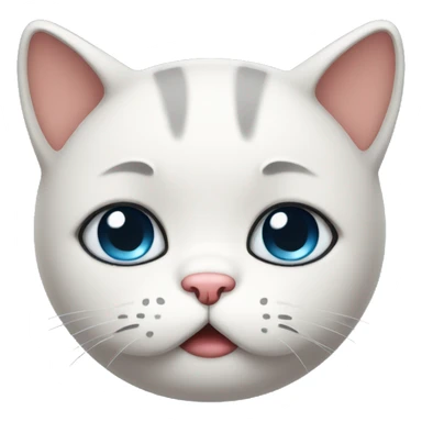 cute sad cat sticker