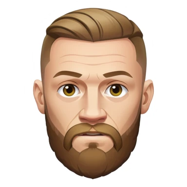 Conor McGregor UFC fighter with beard sticker