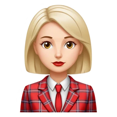  polish woman politician plaid  sticker