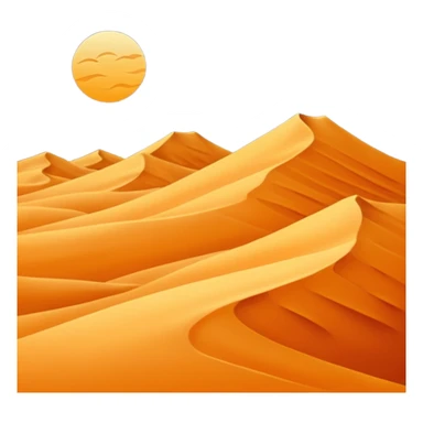 Sand dunes Desert at night sticker