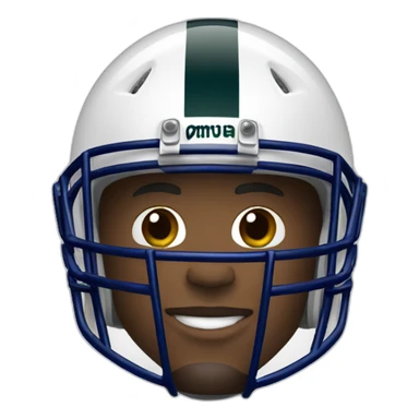 nfl football player in helmet sticker