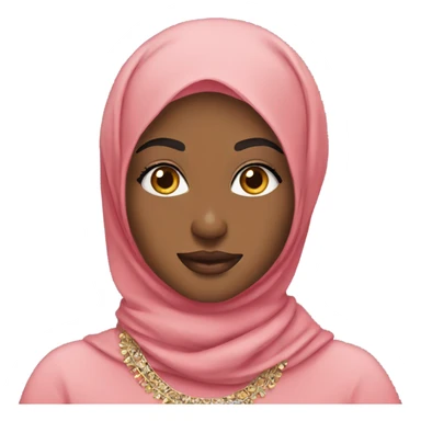 Hijabi wearing jewelry sticker