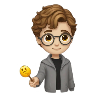 Harry Potter qui embrasse  hermione sticker