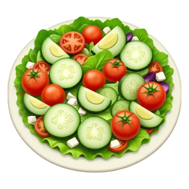 different salad different colors  sticker