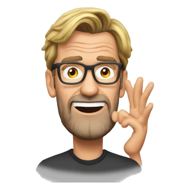 Jurgen Klopp dizzy emoji sticker