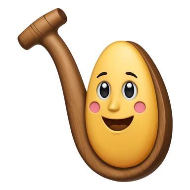 Una pipa con cara y con el pulgar hacia arriba sticker