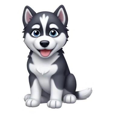 Husky puppy sticker