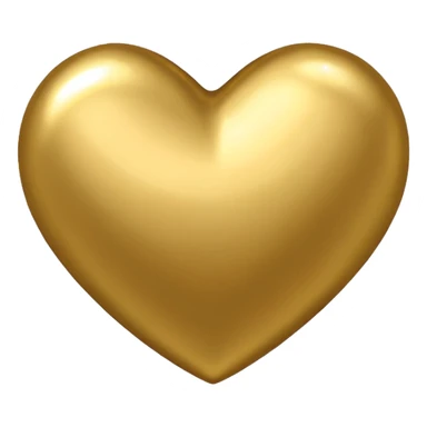 Gold colour small heart emoji sticker