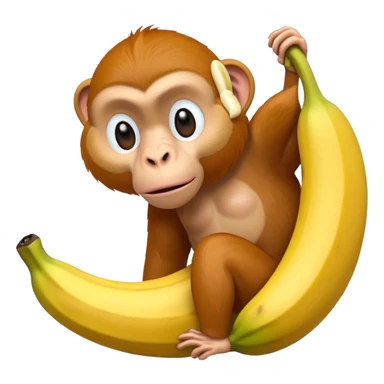 long banana-like dangling nose proboscis monkey sticker