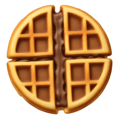 chocolate chip waffle  sticker