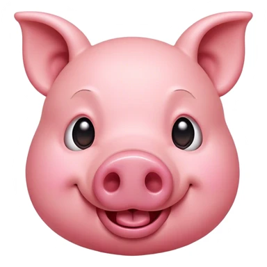 Cinematic Comical Pig Portrait Emoji, Head tilted dramatically with an exaggeratedly amused expression, featuring a striking rosy-pink hide with a playful snout and wide, expressive eyes filled with playful disbelief, Simplified yet hilariously expressive features, highly detailed, glowing with a slightly sassy glow, high shine, dramatic yet playful, stylized with an air of cheeky mischief, bright and endearing, soft glowing outline, capturing the essence of a spirited and over-the-top pig, so meme-worthy it feels like it could oink its way into internet fame instantly! sticker
