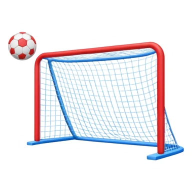  “Goal” sign blue (#00A3E0) and red (#F9423A)  sticker