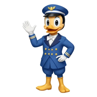 donald duck full sticker