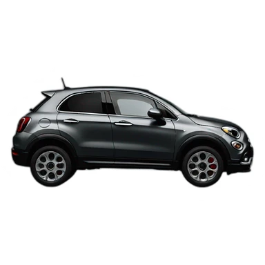 Fiat 500x dark grey sticker