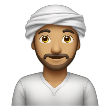 Petit arabe avec une calvitie qui fait du foot  sticker