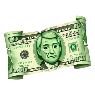 Ripped money sticker