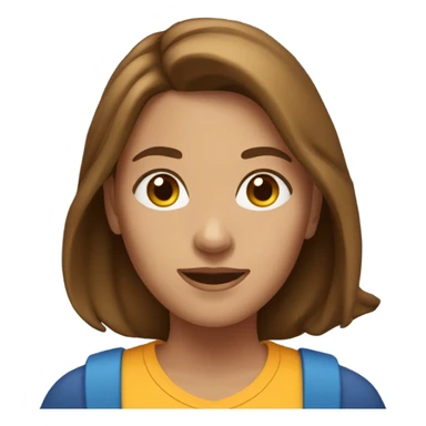 25 years old woman, sportive with brown hair sticker