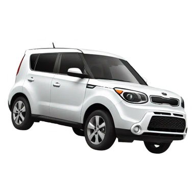 a white kia soul sticker