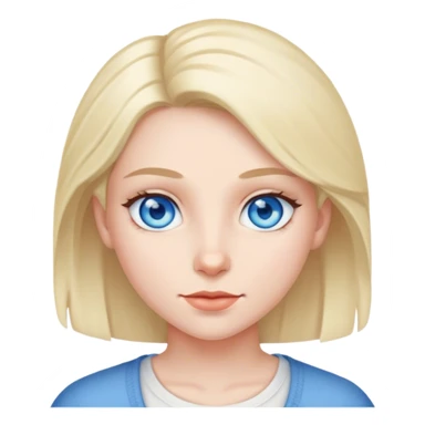 Lesbian girl  blue eyes sticker