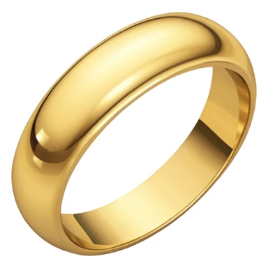 Gold wedding band sticker