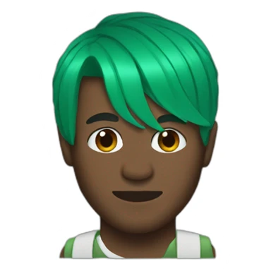 Frank ocean with green hair sticker