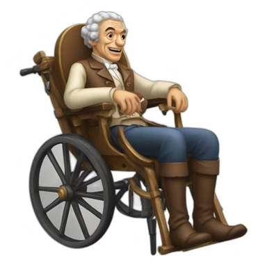 hector salamanca on his wheeling chair sticker
