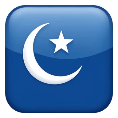 🇹🇷Let it be like this flag, but let the red areas be blue and the white areas remain white. sticker