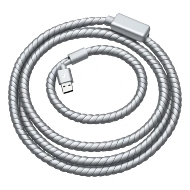 Silver charging cord sticker