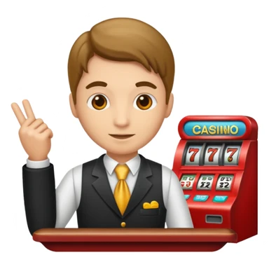 casino cashier sticker
