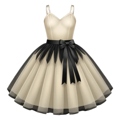 cinematic-realistic-black-tutu,-layers-of-fine,-soft-tulle-forming-a-voluminous-and-airy-skirt,-delicate-folds-catching-the-light,-slightly-frayed-edges-adding-authenticity,-glowing-softly-with-a-warm-and-ethereal-elegance sticker