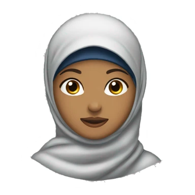 hijabi girl wearing cap backward with rizz facial expression sticker