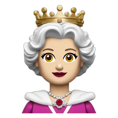 lego queen Elizabeth sticker