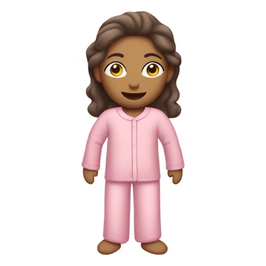 pink person in pink pajamas sticker