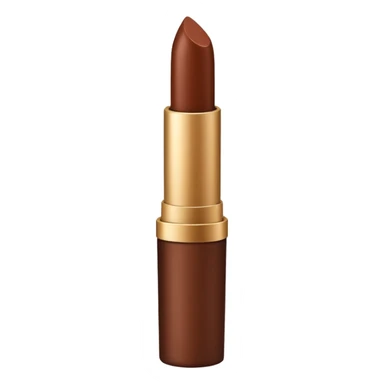 vintage rococo brown lipstick sticker