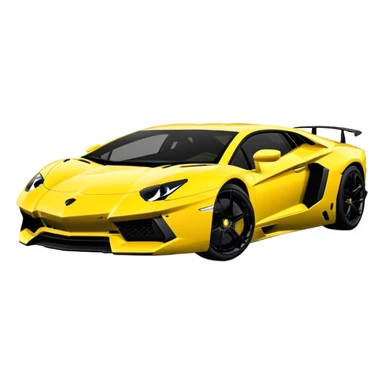 Lamborghini Aventador - Lamborghini (Model Year: 2021) (Iconic colour: Yellow) sticker