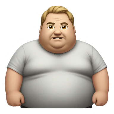 fat guy playing video games sticker