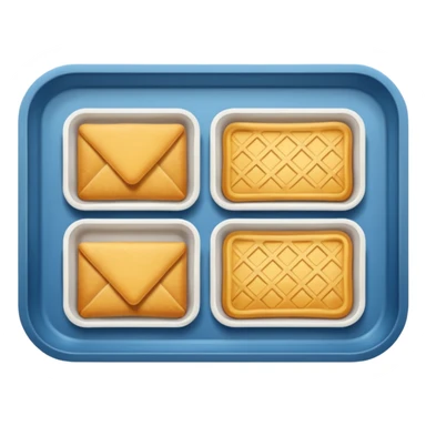 rectangle tray meal sticker