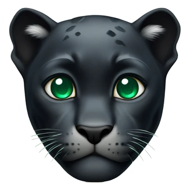 black panther with emerald diamond necklace  sticker