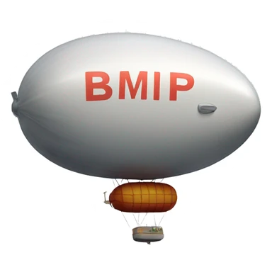 Blimp with word is mine on it  sticker