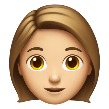 girl with brown hair tanning sticker