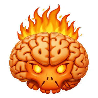 brain in the fire sticker