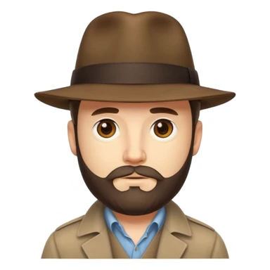 Shady white guy with fedora and neck beard fat sticker