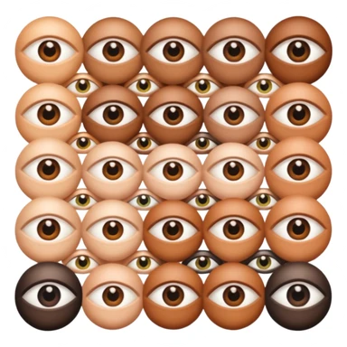bundle of eyes sticker