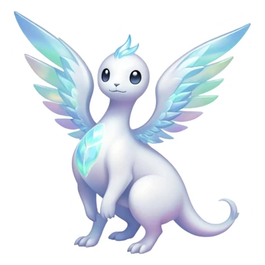  Celestial Iridescent white pale fakemon sticker